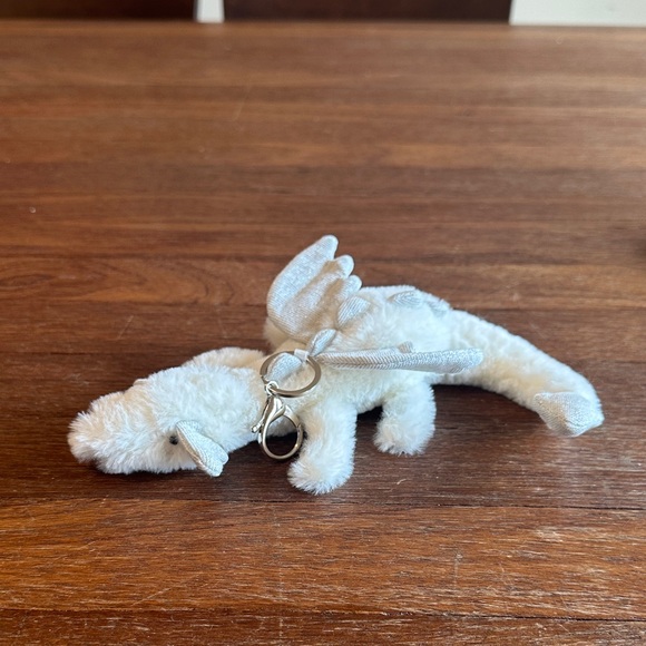 Snow Dragon Bag Charm - Picture 1 of 5